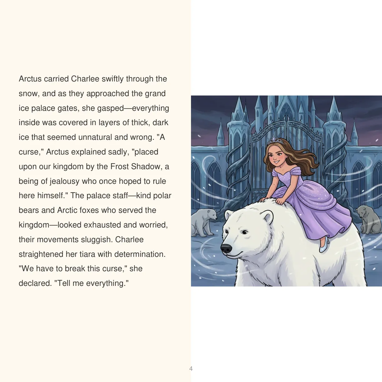 Page 5 of Charlee and the Polar Bear Princess of the Arctic